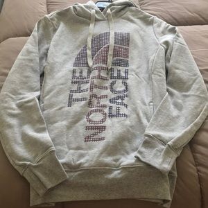 Gray North Face Hoodie